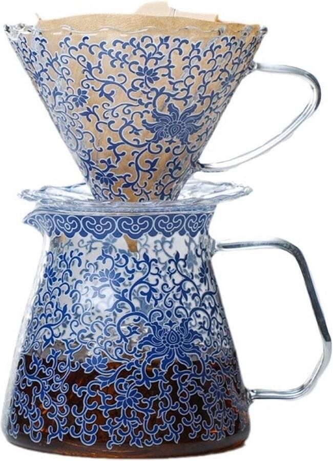 Koffiezetapparaat Filterkoffie maker Handmatig brouwen Persoonlijke smaak 100 Milliliter Blauw