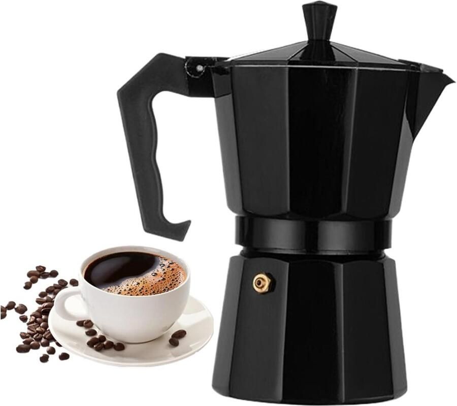 Koffiezetapparaat fornuis Espressomaker Moka Thuis Kantoor Reizen Anti-verbrandingshandgreep 6 kopjes Zilver