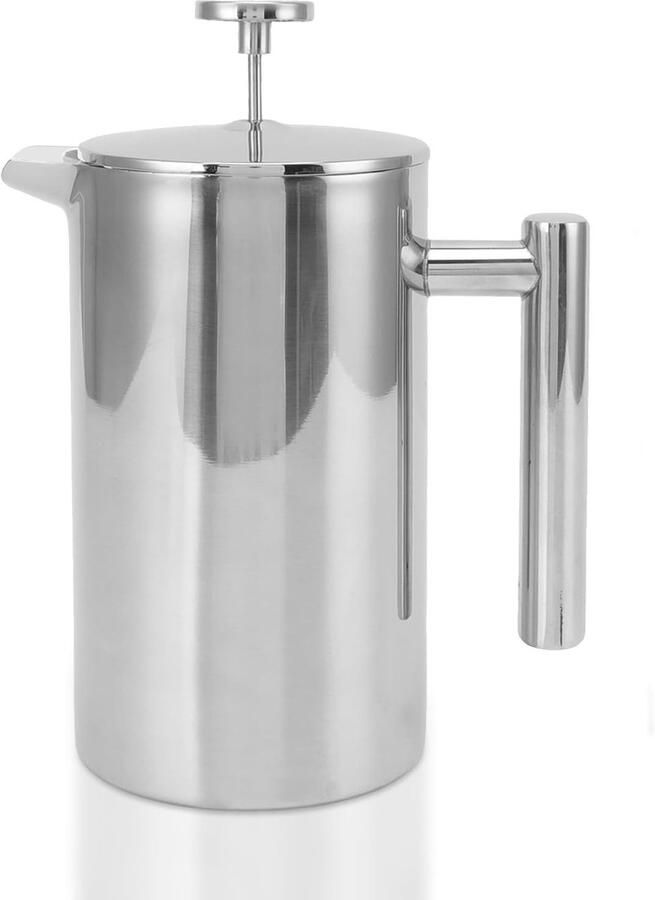 Koffiezetapparaat Franse Pers Thuis Koffie Maken Dubbele Roestvrij Staal 1000ml Capaciteit