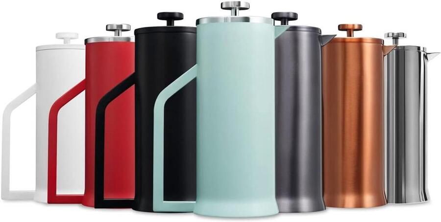 Koffiezetapparaat Franse Pers Verse Koffie Dubbelwandige Isolatie 1 Liter Blauw