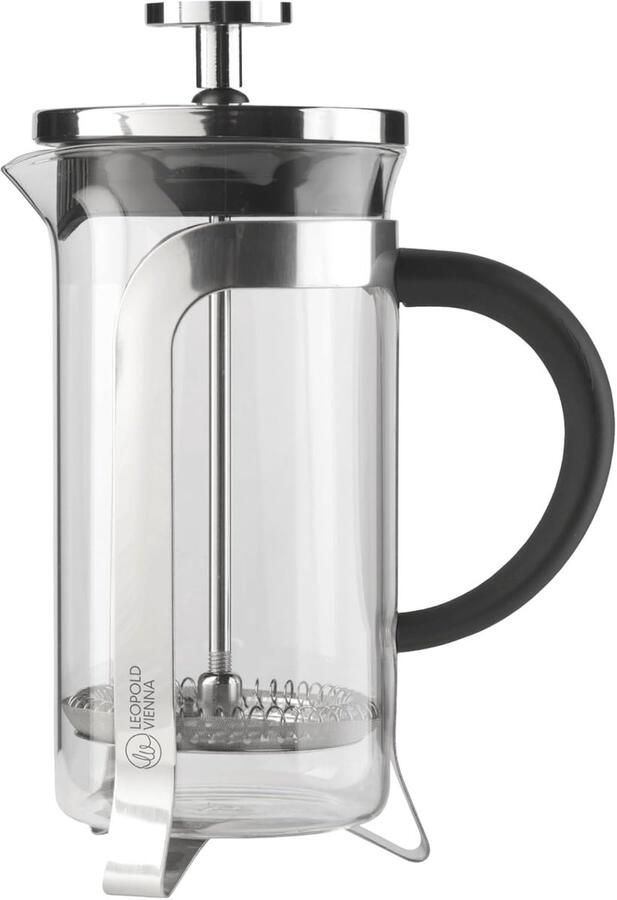 Koffiezetapparaat Franse pers Verse koffie maken Stijlvol glanzend design 350 ml Zilver