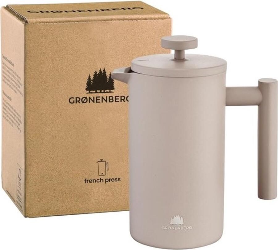 Koffiezetapparaat French press van RVS met Thermo-Keep-warmhoudfunctie