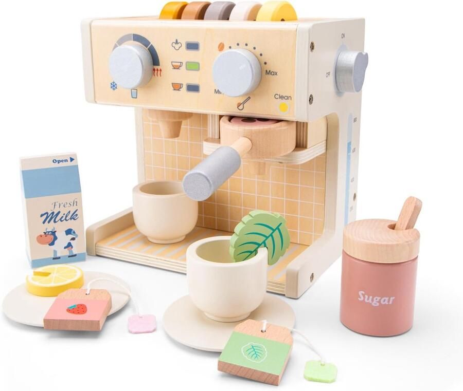 Koffiezetapparaat FSC 100% hout Duurzaam design Genieten van koffie SnelShoppen