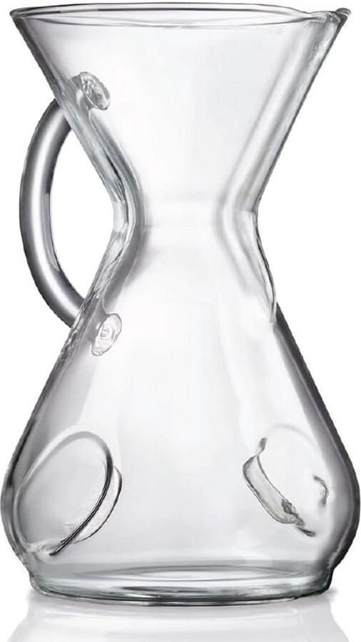 Koffiezetapparaat Glas 8-Kopjes met Handvat voor Heerlijke Brouwsels