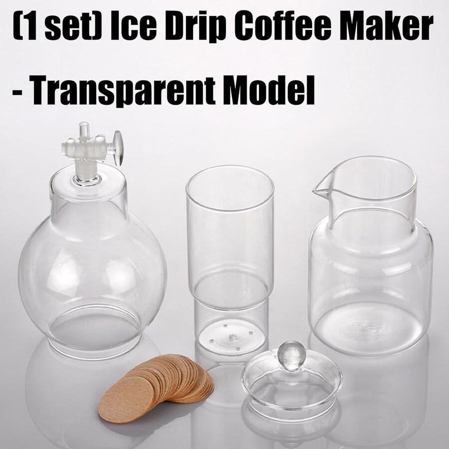 Koffiezetapparaat Glas Cold Brew Maker Koffie Zetten Langzaam Druppelproces N.v.t. Transparant
