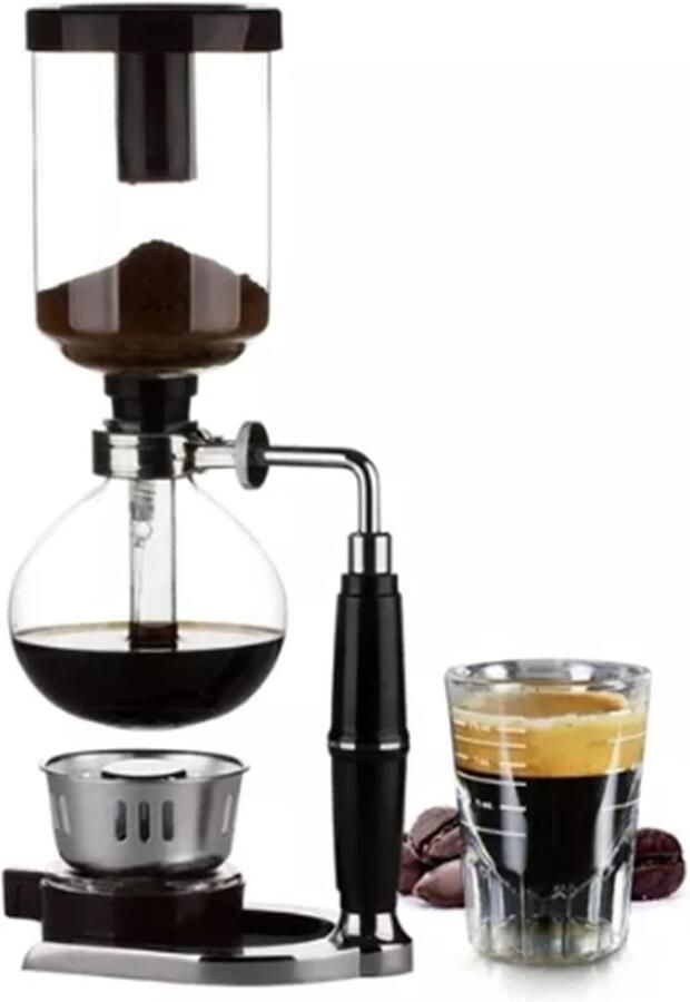 Koffiezetapparaat handgebrouwen Siphon type Stabiele basis Perfect voor thuis en op kantoor ShopVlot