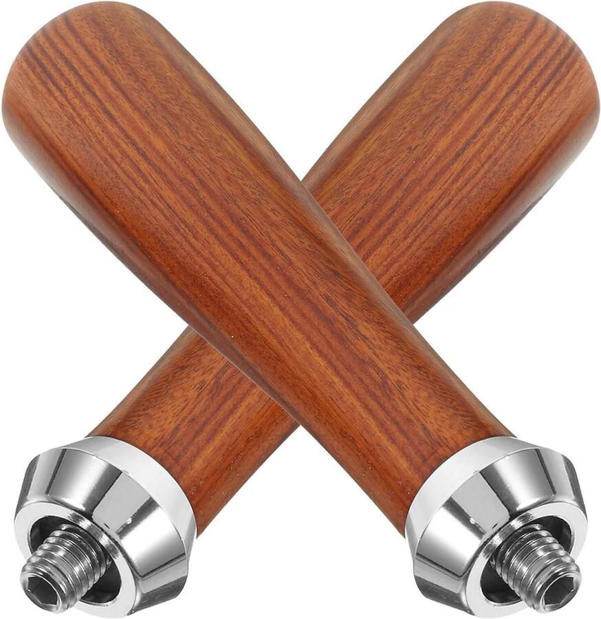 Koffiezetapparaat Handvat Portafilter Handgreep Espresso Zetten Houten Decoratief 2 Stuks Koffie