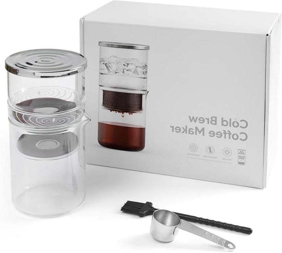 Koffiezetapparaat IJsdruppelaar Cold Brew Maken Constante Snelheid 300ml Transparant