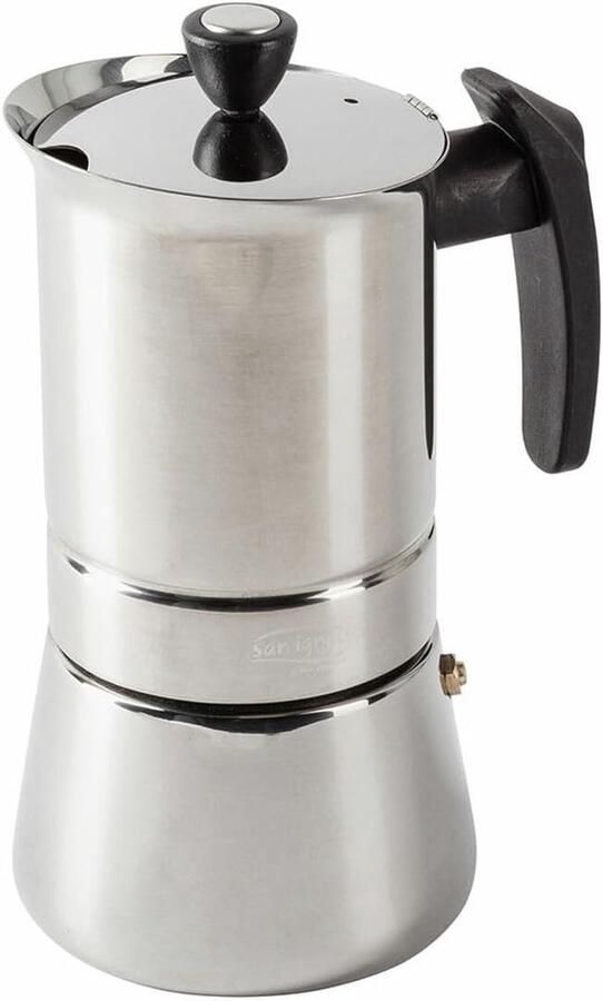 Koffiezetapparaat Italiaans Koffiezetapparaat Koffie Zetten Geschikt Voor Alle Warmtebronnen 9 Kopjes Zilverkleurig