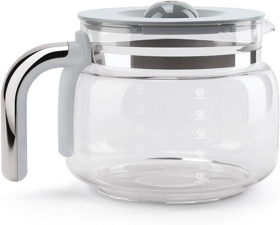 Koffiezetapparaat Karaf Glazen Kan Verse Koffie Met Deksel 10 Kopjes Grijs