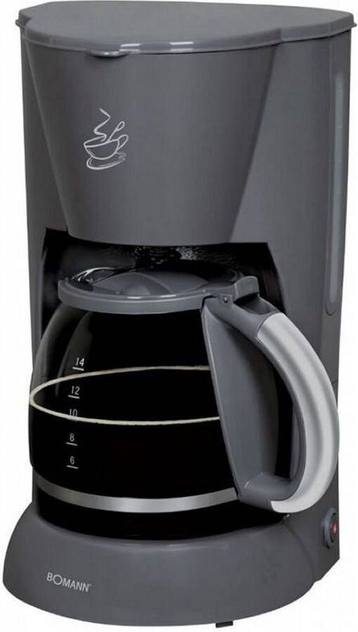 Koffiezetapparaat Koffiemachine Filterkoffie 12 Kopjes 1.50 Liter Grijs - Foto 1