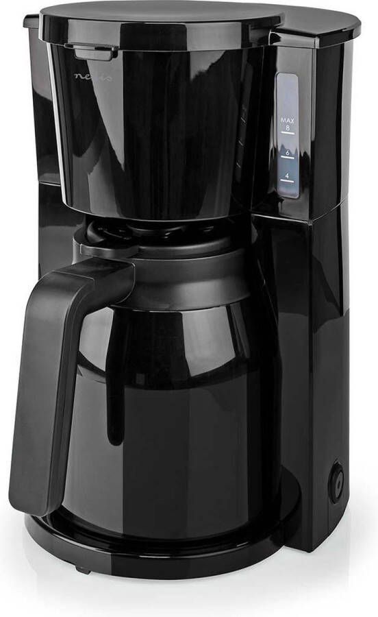Koffiezetapparaat Koffiemachine Filterkoffie 8 Kopjes 1 Liter Zwart
