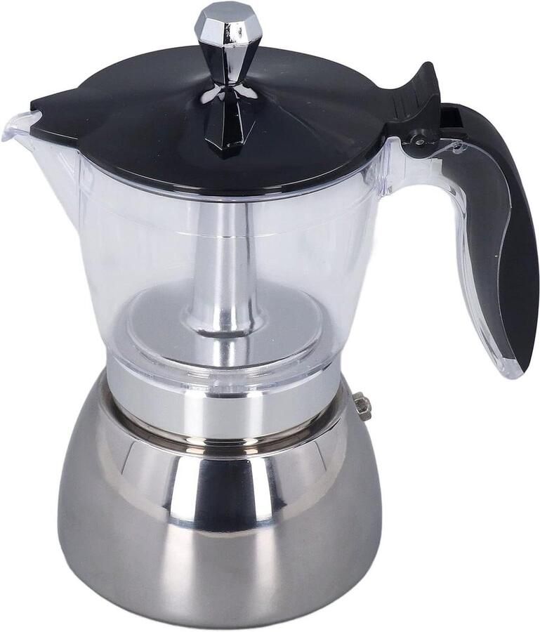 Koffiezetapparaat Koffiepot Koffie Maken Roestvrij Staal 6 Kopjes Zilver