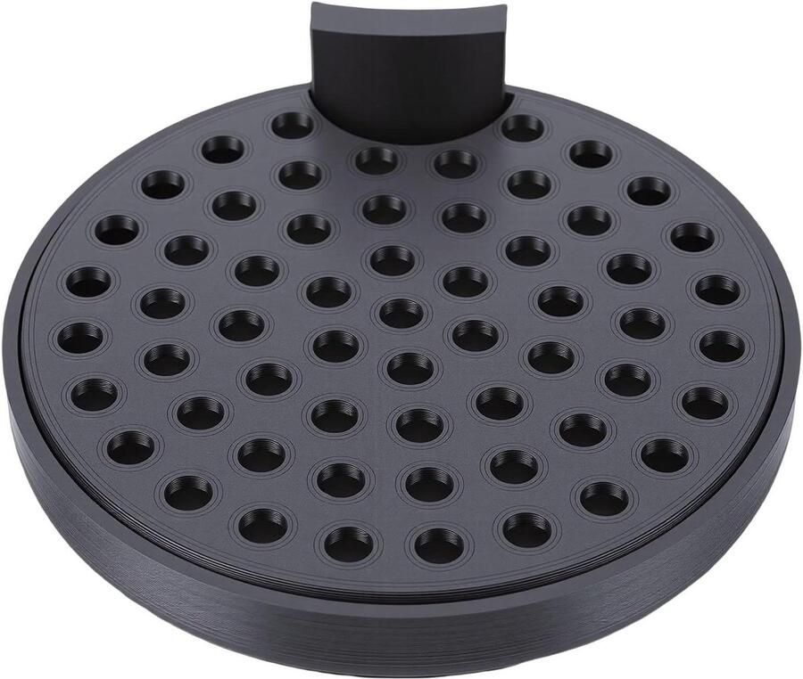 Koffiezetapparaat Lekbak Drip Catcher Mok Aanrecht Schoonhouden PLA Constructie 12 x 12 x 4 cm Zwart
