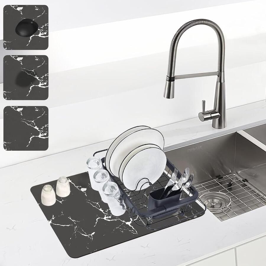Koffiezetapparaat Mat 40 cm x 50 cm Geschikt voor Afwassen en Droogmatten voor Koffiemachines Honden- en Kattenbakken