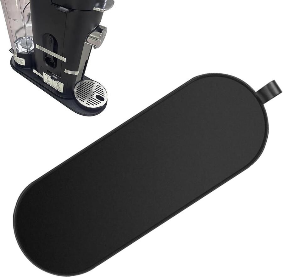 Koffiezetapparaat Mat Glijpad Keuken Apparaat Verplaatsen Beschermt Aanrecht 42 x 15 cm Zwart