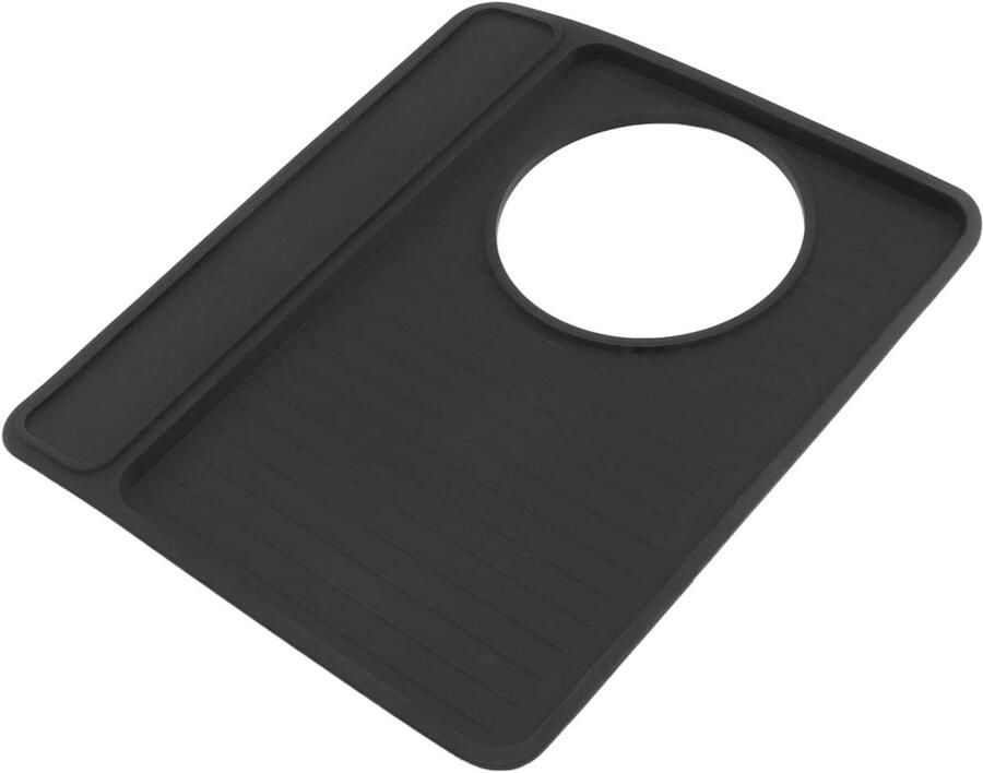 Koffiezetapparaat Mat Siliconen Toppad Stabiel Koffiezetten Antislip Stofkap 28 x 24 cm Zwart