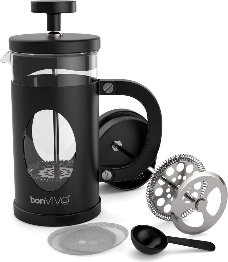 Koffiezetapparaat met Franse Pers van Glas en Roestvrij Staal voor Rijke Koffie