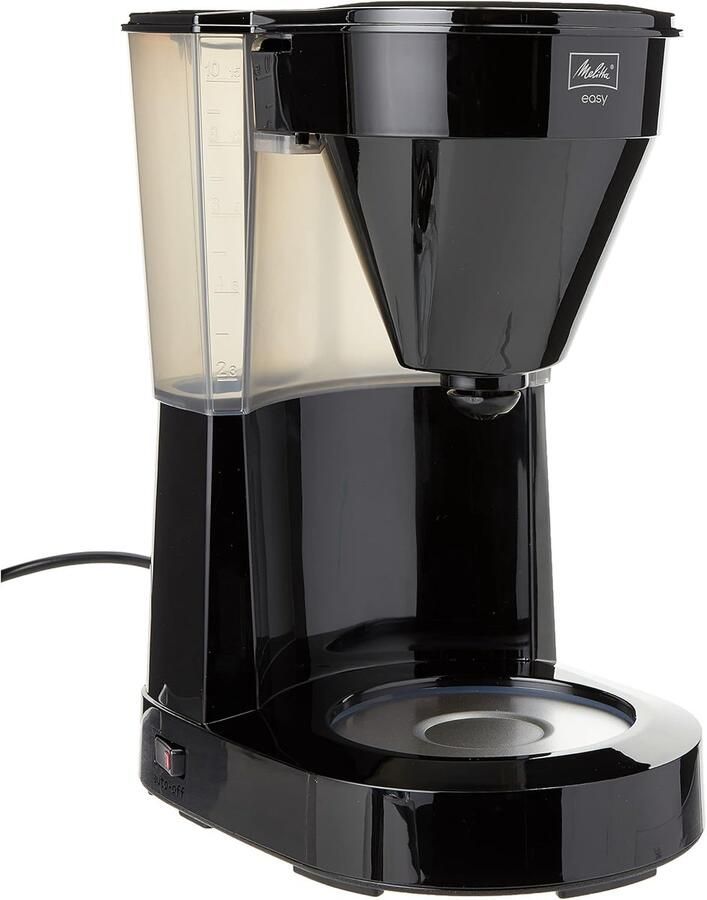Koffiezetapparaat met Glazen Kan – 10 Kopjes Filter Koffiezetapparaat – Druppelstop – Automatische Uitschakeling – 1050W Zwart
