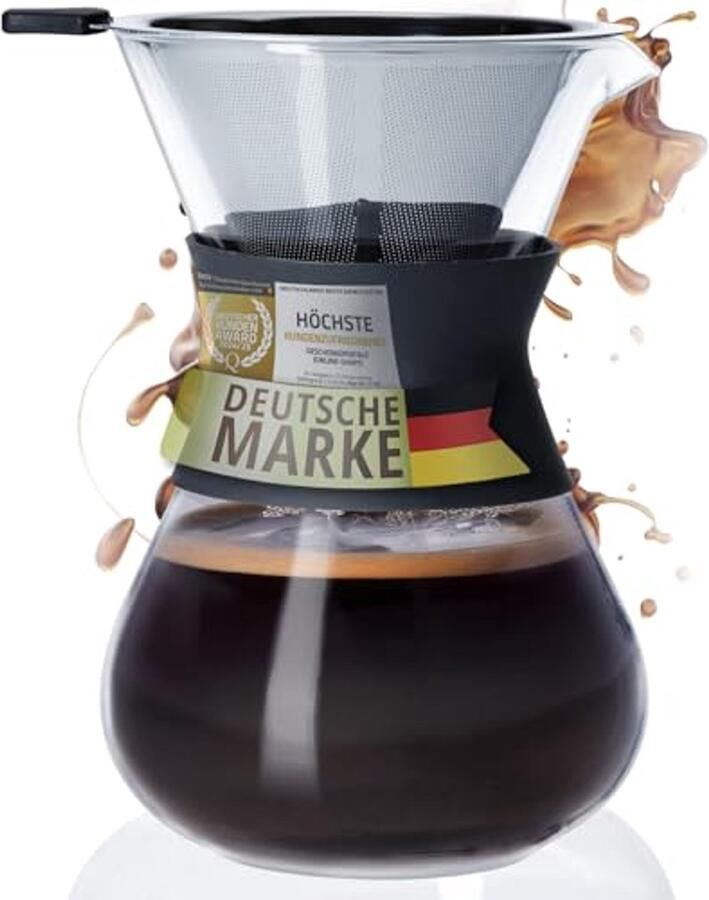 Koffiezetapparaat met Permanente Porefilter Koffiemaker voor 650ml Koffie