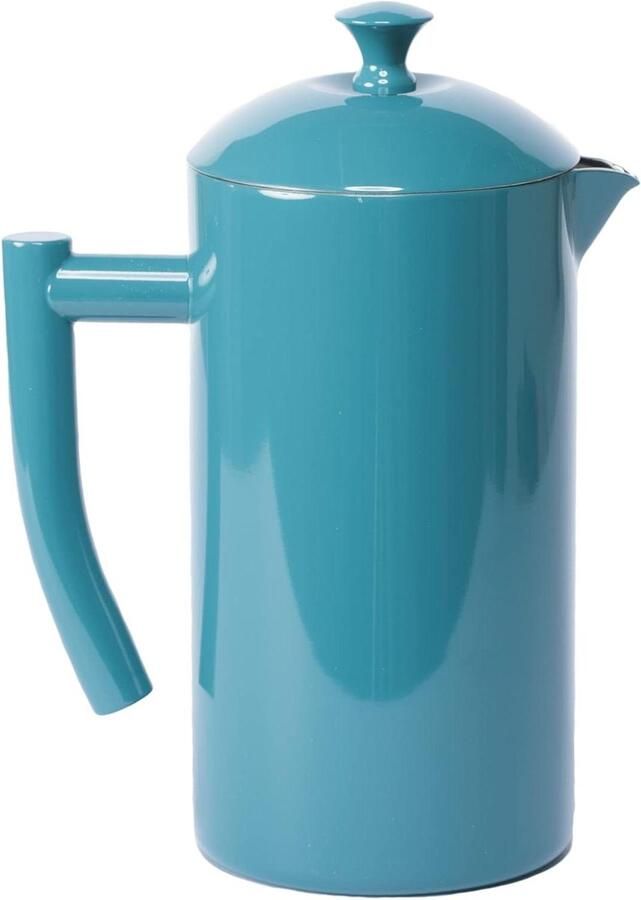 Koffiezetapparaat met Pers Cafetière Franse Pers Verse Koffie Zetten Dubbelwandig RVS 32 fl oz Blauw
