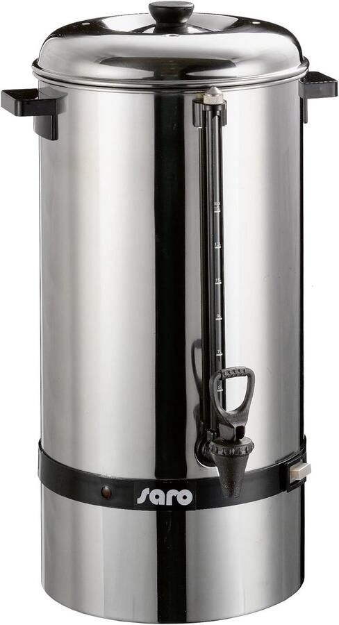 Koffiezetapparaat met rond filter – 15L 100 kopjes – Roestvrij Staal – Brouw- en Warmhoudfunctie