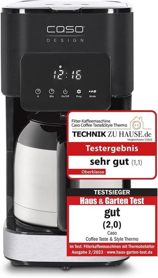 Koffiezetapparaat met Thermoskan en Permanente Filter – Moderne Koffiezet met Optimale Zettemperatuur