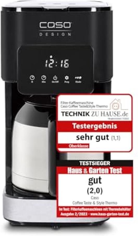 Koffiezetapparaat met Thermoskan en Permanente Filter – Moderne Koffiezet met Optimale Zettemperatuur