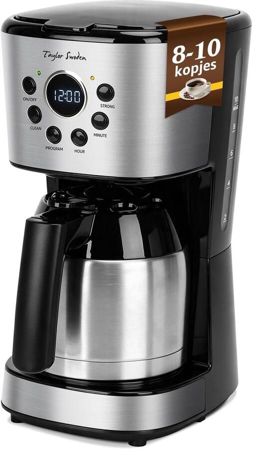 Koffiezetapparaat met Thermoskan Programmeerbaar 10 Kopjes