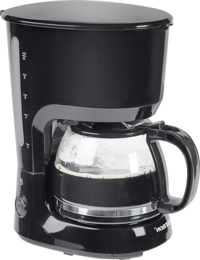 Koffiezetapparaat met warmhoudplaat 10 kopjes 750 watt Zwart