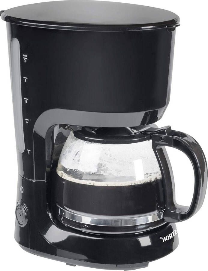 Koffiezetapparaat met warmhoudplaat voor gemalen filterkoffie 10 kopjes 750 watt zwart