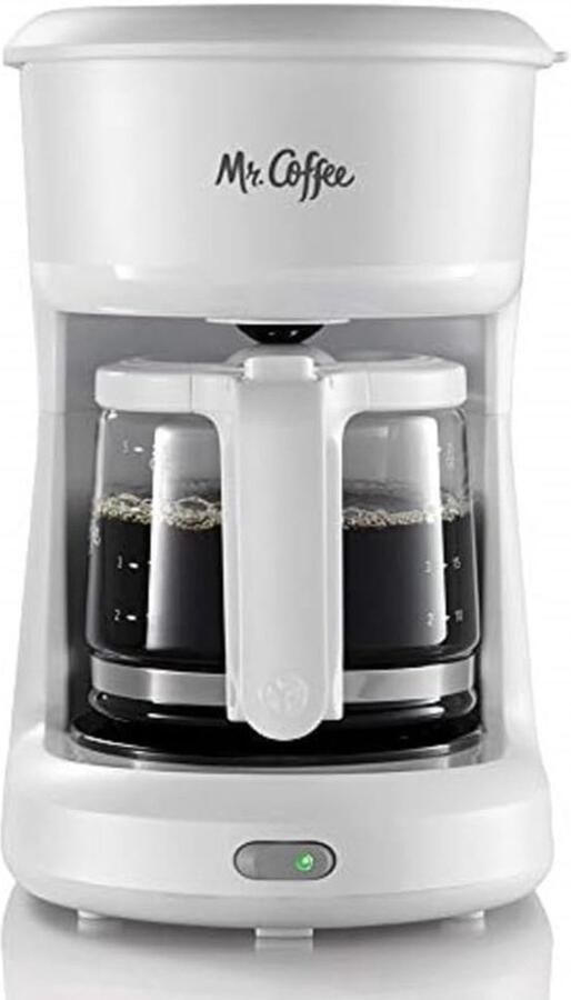 Koffiezetapparaat Mini koffiezetter Koffie zetten Compact ontwerp 25 oz capaciteit Wit