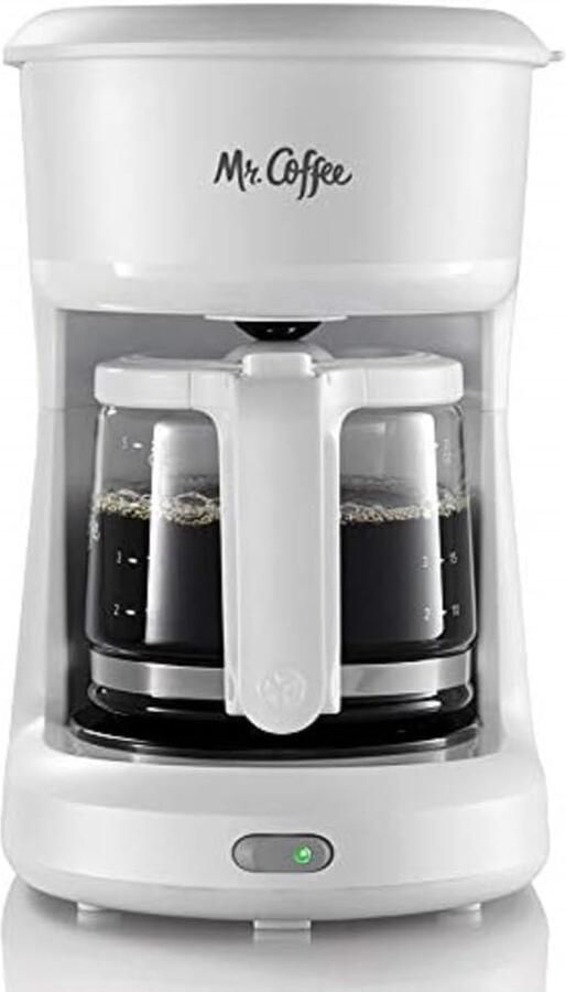 Koffiezetapparaat Mini koffiezetter Koffie zetten Compact ontwerp 25 oz capaciteit Wit