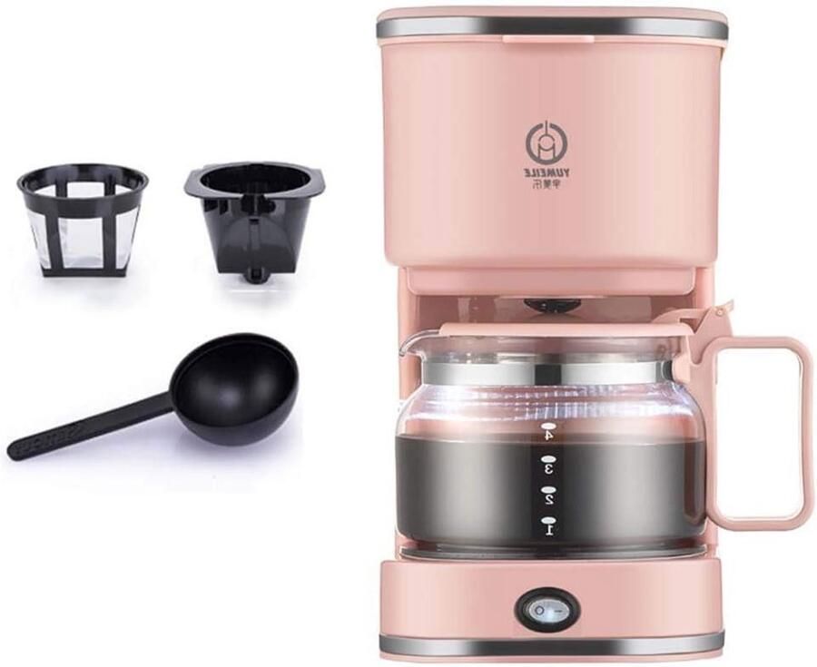 Koffiezetapparaat Mini Koffiezetter Verse Koffie Maken Volautomatisch Compact Zwart