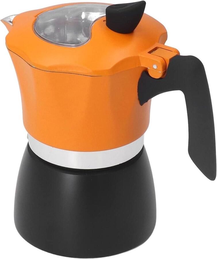 Koffiezetapparaat Moka Espresso Maker Thuis Koffie Zetten Tijdloos Achthoekig Design 150 ml Zilver