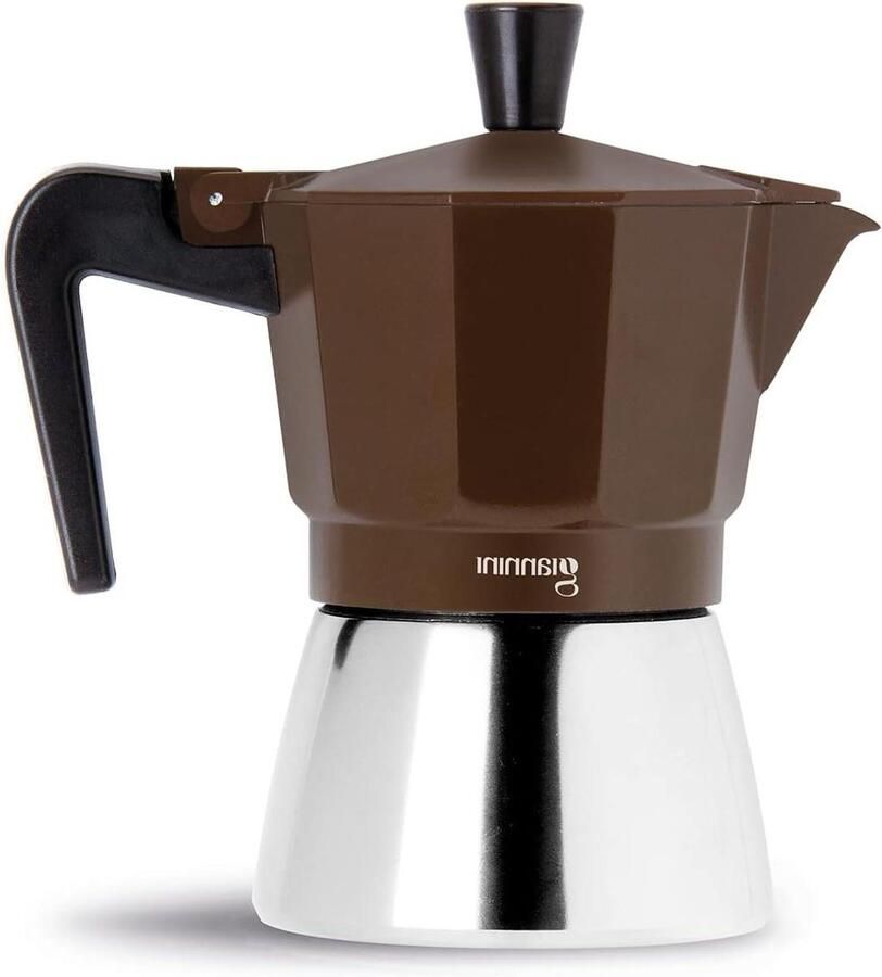Koffiezetapparaat Moka Espressomachine Percolator Koffie Zetten Inductie Geschikt 6 Koppen Staal