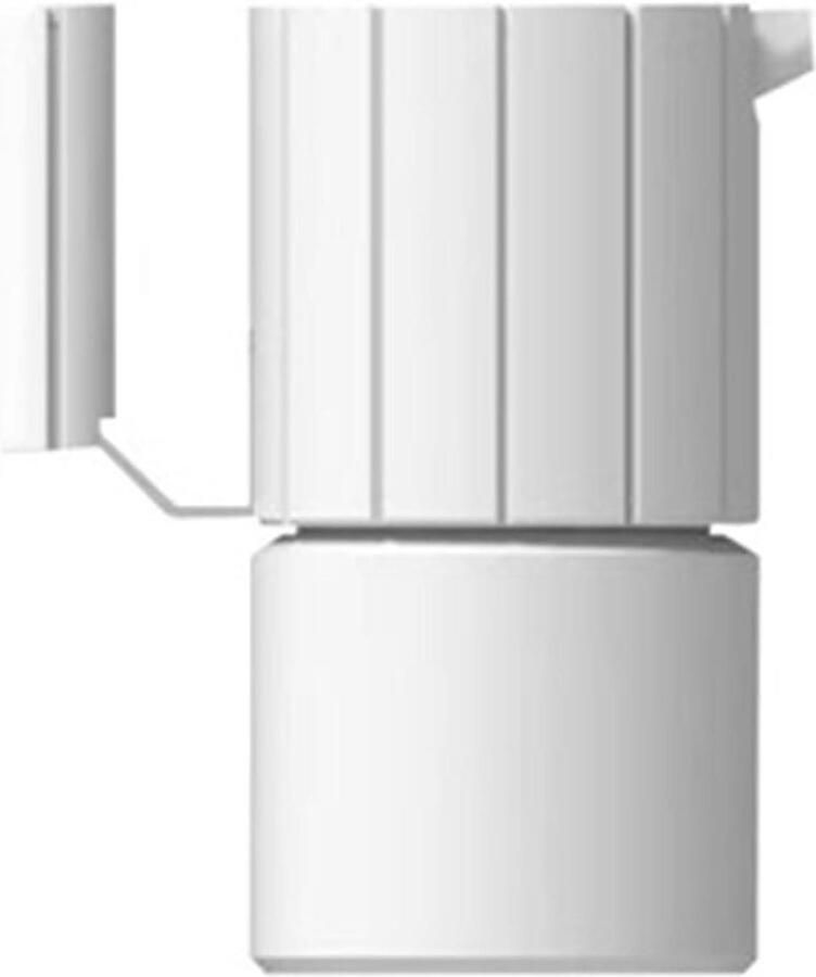 Koffiezetapparaat Moka pot Espresso maken Aluminiumlegering 76 x 145 mm Wit