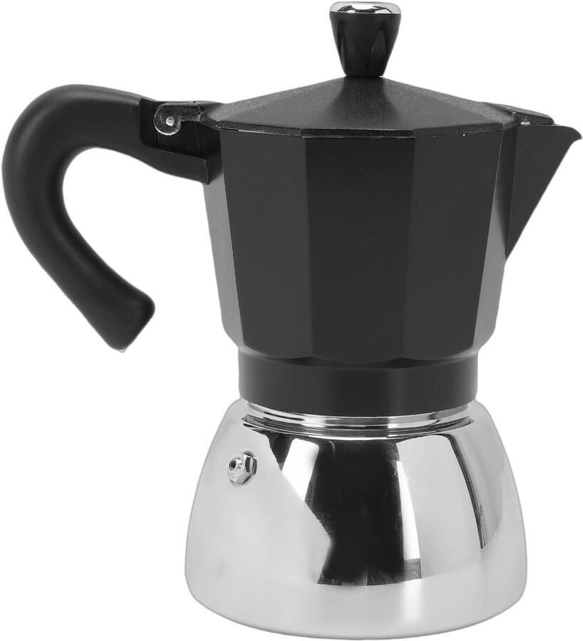 Koffiezetapparaat Moka pot Koffie Zetten Achthoekig Ontwerp 300 ml Zilver