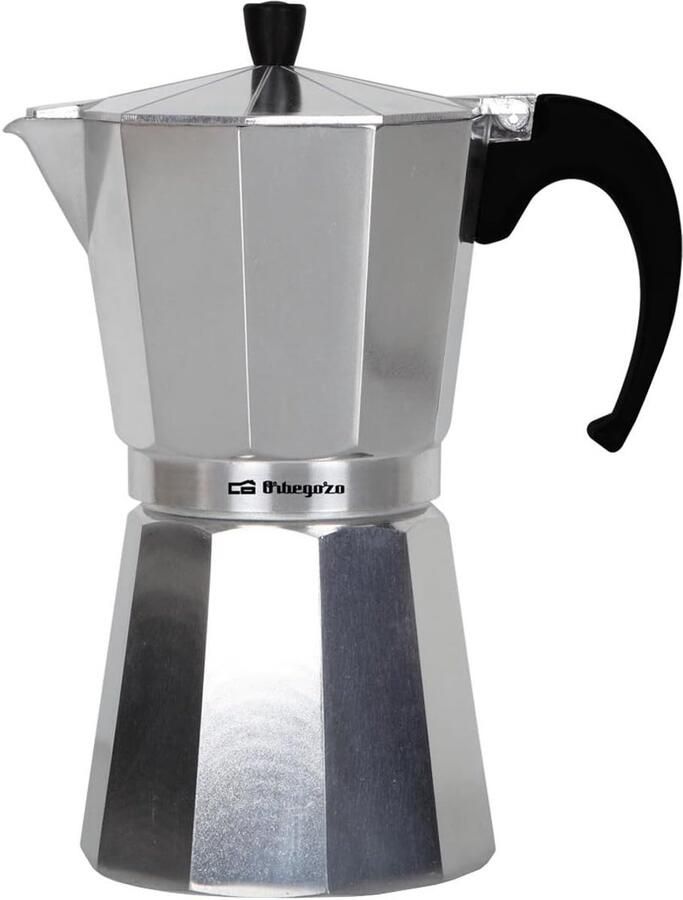 Koffiezetapparaat Moka Pot Koffie Zetten Aluminium 14 Koppen Zwart
