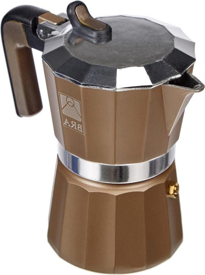 Koffiezetapparaat Moka pot Koffie Zetten Avant-gardistisch design 3 kopjes Aluminium