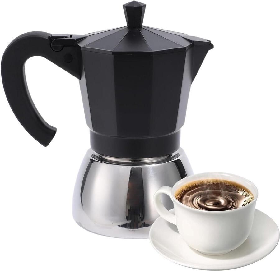 Koffiezetapparaat Moka pot Koffie Zetten Duurzaam Aluminium 300 ml Geel