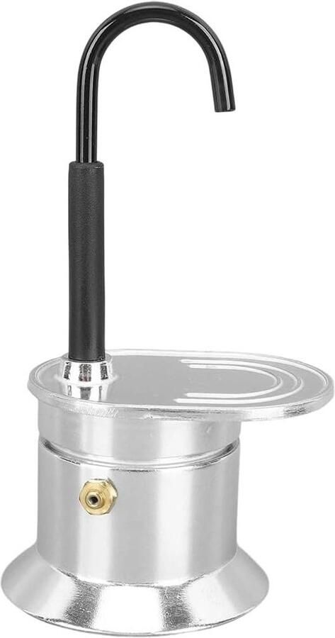 Koffiezetapparaat Moka Pot Thuis Koffie Zetten Aluminiumlegering 1 Kops Zilver