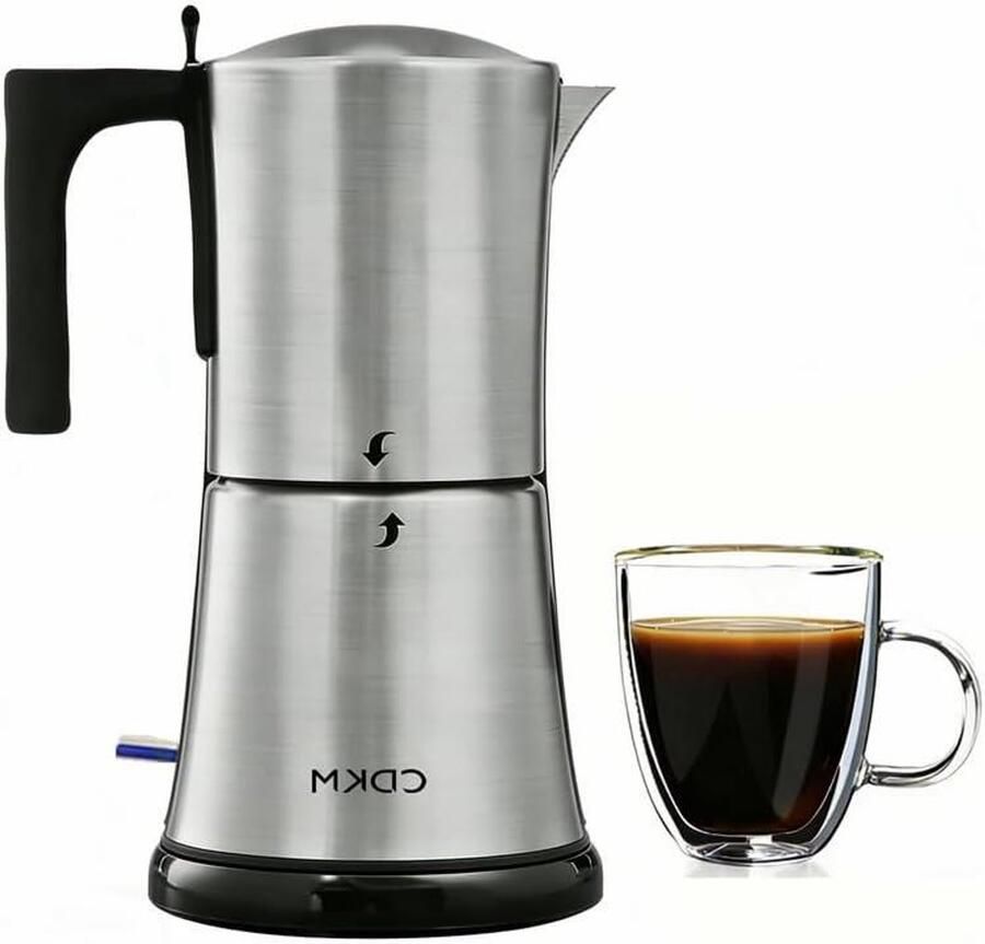 Koffiezetapparaat Mokka Maker Koffie Zetten Automatische Extractie 3-6 Kopjes Mat Polijsten