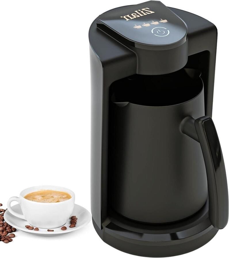 Koffiezetapparaat Filterkoffie machine Koffie zetten Touch control 1-4 kopjes Zwart