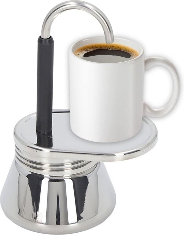 Koffiezetapparaat Mokkapot Espresso Thuis Koffie Zetten Roestvrij Staal 155 x 95 cm Zilverkleurig