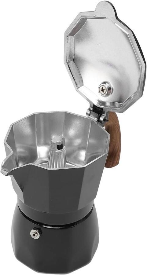 Koffiezetapparaat Mokkapot Koffie Zetten Efficiënte Extractie 80 Ml Zwart