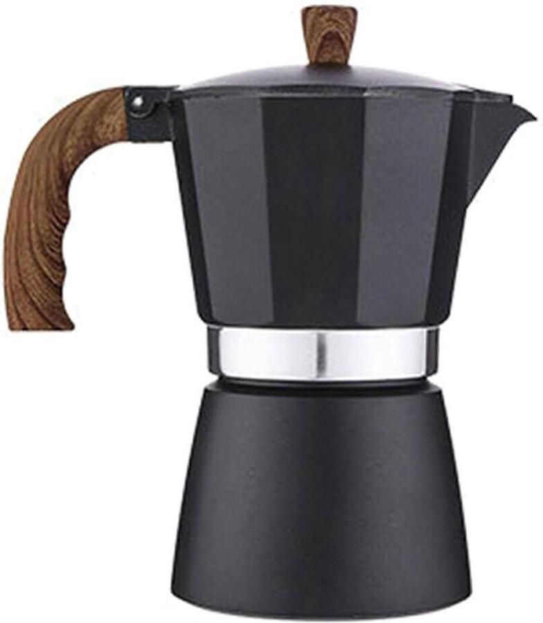 Koffiezetapparaat Percolator Mokkapot Thuis Koffie Maken Klassiek Aluminium Design 6 Bekers 300ml Zilverkleurig