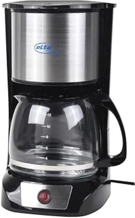 Koffiezetapparaat RVS 1 5 L met Permanente Koffiefilter 800 Watt