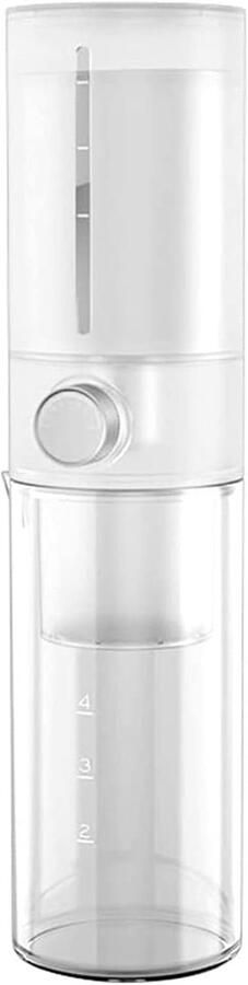 Koffiezetapparaat Sifon Machine IJskoffie Maken Externe Instelknop 800ML Capaciteit Wit