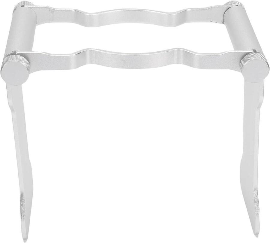 Koffiezetapparaat standaard Draagbare houder Koffie zetten Opvouwbaar aluminium 16 x 10 x 2 cm Zwart